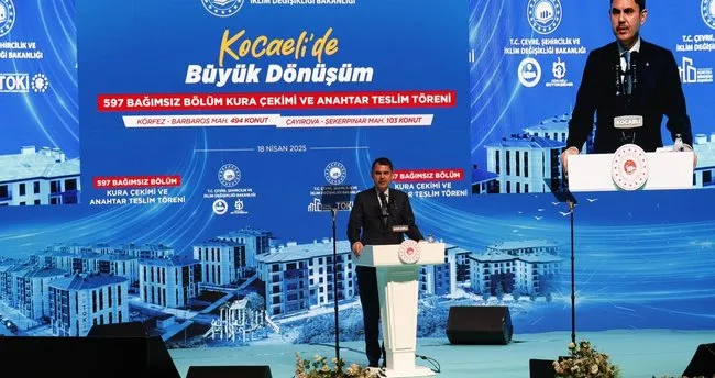 Bakan Kurum: İzmit Körfezi şehrin kara lekesi değil, cennet köşesi olacak