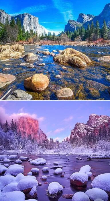 Kış mevsimi doğayı bakın nasıl güzelleştiriyor