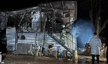 Uşak'ta yangın faciası! Karı koca yanarak can verdi #usak