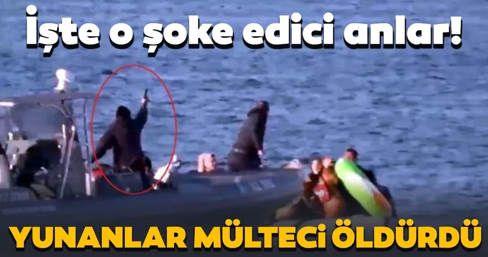 yunan askeri multeciyi sirtindan vurdu