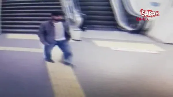 Bayrampaşa'da metro istasyonunda polise saldırı kamerada | Video