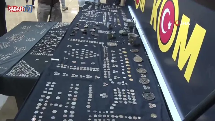 Ankara’da tarihi eser operasyonu! Eski dönemlere ait çok sayıda sikke ve eşya ele geçirildi | Video
