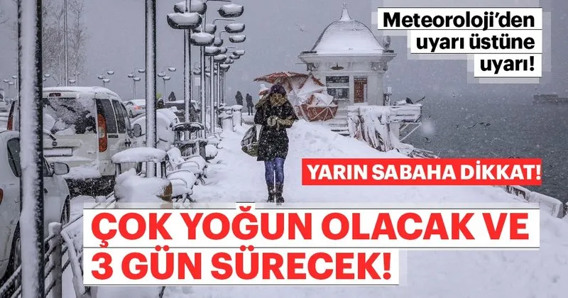 meteoroloji den son dakika kritik hava durumu uyarilar istanbul da kar basladi son dakika yasam haberleri