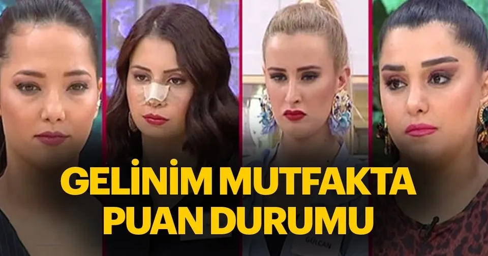gelinim mutfakta gunun birincisi belli oldu mu bu hafta gelinim mutfakta puan durumu nasil 19 nisan cuma medya haberleri