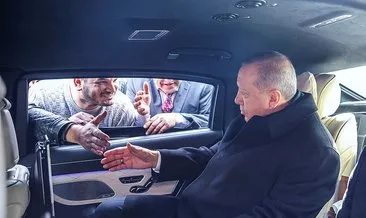 Cumhurbaşkanı Erdoğan, minibüsçülerle sohbet etti