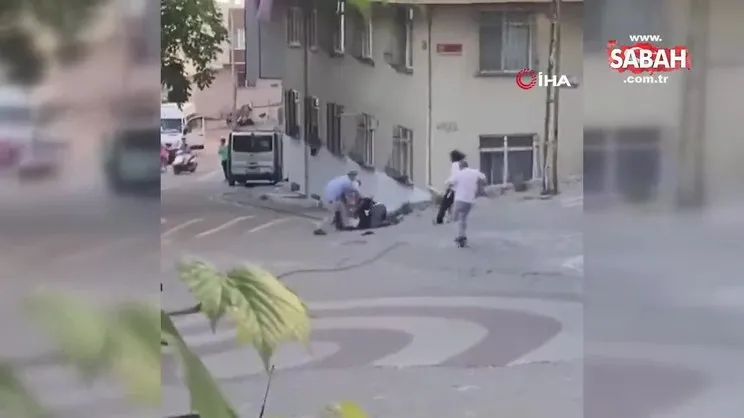 Kavga ettiği kız arkadaşı ile arasına giren şahsı sokak ortasında vurarak öldürdü | Video