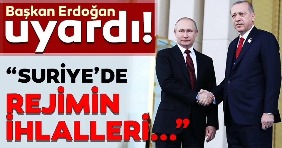 Son Dakika: Erdoğan- Putin görüşmesi