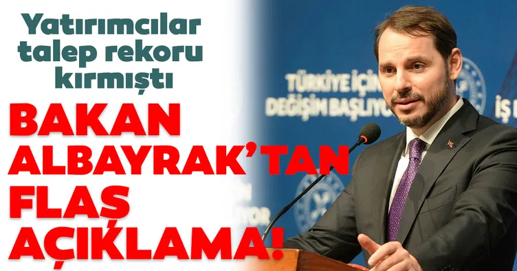 Son dakika haberi | Yatırımcılar talep rekoru kırmıştı! Bakan Albayrak’tan önemli açıklama...