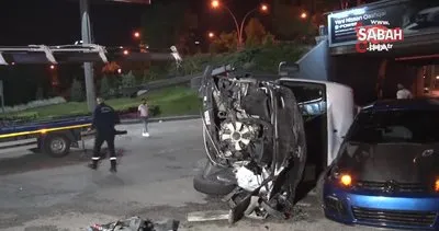 Ankara’da servis ile otomobil çarpıştı: 3 yaralı | Video