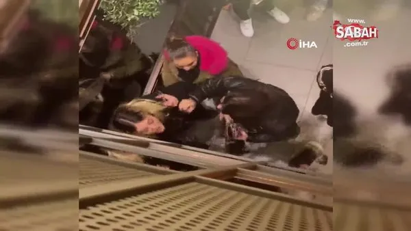 Beşiktaş’ta bir garip sıra kavgası! Yeniden sıraya girmesi istenen kadın çalışanlarla böyle tartıştı | Video
