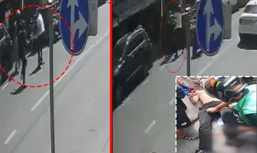 Şişli’de park kavgası kanlı bitti! İzinsiz çekilen motosiklet yüzünden bıçaklandı: O anlar kamerada