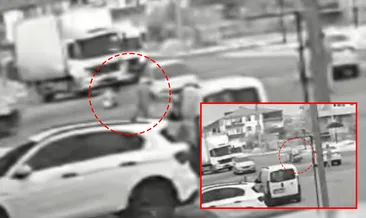 Tekirdağ’da akılalmaz kaza! Motosiklet otomobile ok gibi saplandı: Sürücünün metrelerce savrulduğu anlar kamerada… #tekirdag