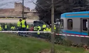 Topkapı’da tramvay raydan çıktı