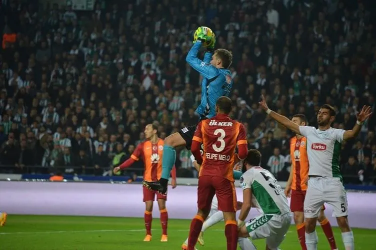 Konyaspor - Galatasaray maçından kareler
