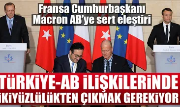 Macron’dan AB’ye sert eleştiri