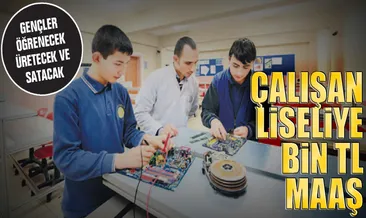 Çalışan liseliye bin TL maaş