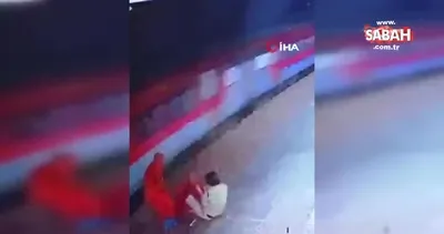 Raylardan geçen yaşlı kadın ölümden döndü | Video