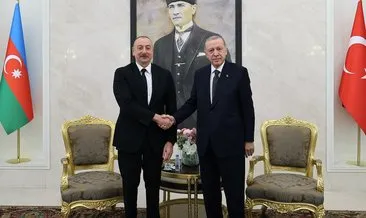 Başkan Erdoğan Azerbaycan Cumhurbaşkanı Aliyev ile görüştü