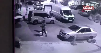 İstanbul’da emlakçıya silahlı saldırı kamerada! Kaldırımdaki genç neye uğradığını şaşırdı | Video