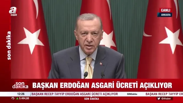SON DAKİKA: Asgari ücret 2023 rakamı belli oldu! Başkan Erdoğan açıkladı: 2023 ASGARİ ÜCRET 8.506 TL! | Video