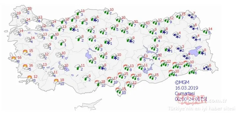 Meteorolojiâden son dakika hava durumu ve kar yaÄıÅı uyarısı geldi! Kar geliyor!