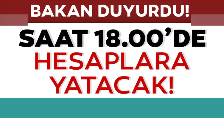 Son Dakika: Bakan Pakdemirli duyurdu! Saat 18.00’de hesaplara yatacak