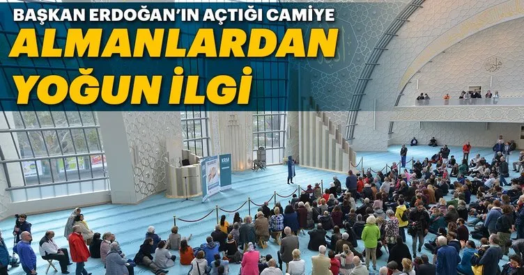 Başkan Erdoğan’ın açtığı camiye Almanlardan yoğun ilgi