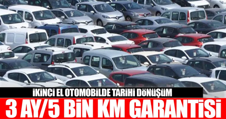 3 ay-5 bin km garantisi