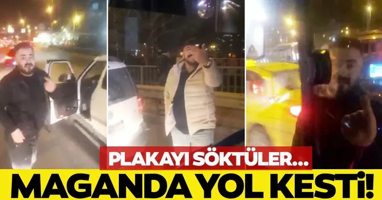 Son dakika: İstanbul Bakırköy’de maganda yol kesti! İETT otobüsüne saldırdılar!