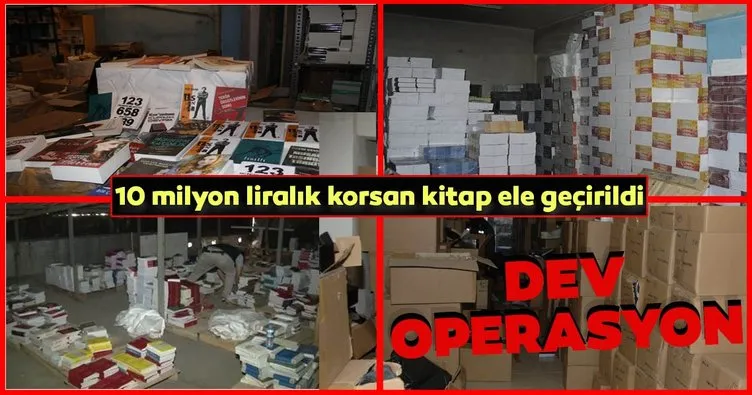İstanbul’da dev operasyon: Piyasa değeri 10 milyon TL olan binlerce korsan kitap ele geçirildi