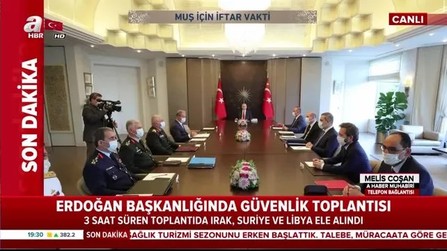 Başkan Erdoğan başkanlığında Güvenlik Toplantısı gerçekleştirildi | Video