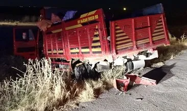 Otomobil, kamyonete çarptı: 1 ölü, 2 yaralı