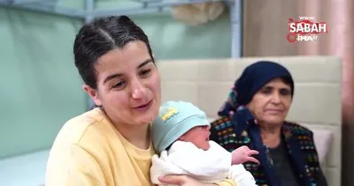 35 haftalık hamileyken depreme yakalandı... Haftalar sonra Mersin’de doğum yaptı | Video