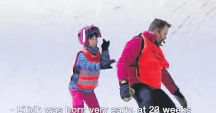 Gözleri görmeyen kayakçı olimpiyatları hedefliyor