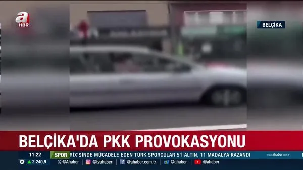 Belçika'da PKK provokasyonu! Türk vatandaşlar tepki gösterdi | Video
