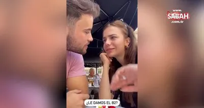 Bahar Şahin’in sevgilisinden İspanyolca öğrenmeye çalıştığı anlar sosyal medyaya damga vurdu | Video