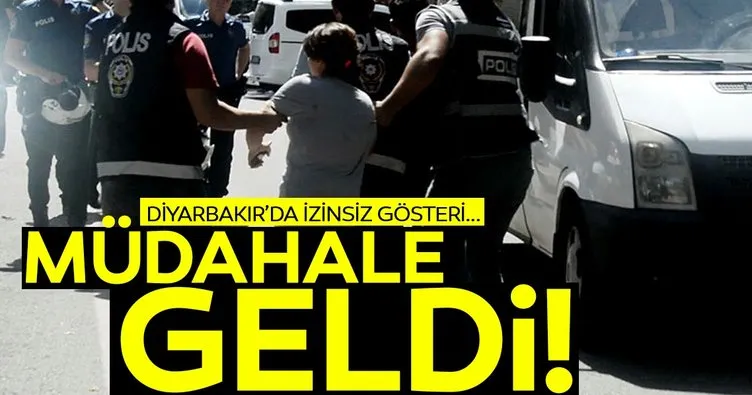 Diyarbakır’da izinsiz gösteriye polis müdahalesi: 30 gözaltı