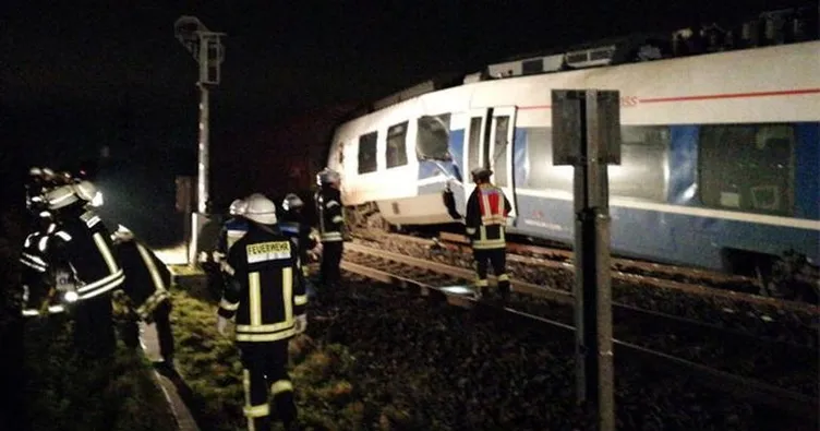 Almanya’da tren kazası