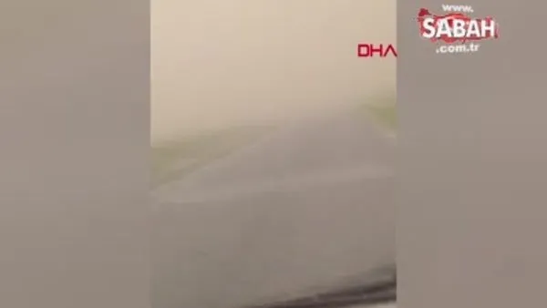 Konya'da etkili olan kum fırtınasının görüntüleri ortaya çıktı | Video