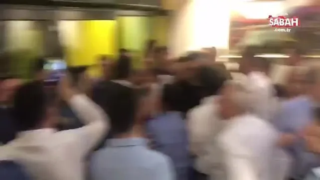 VIP salonuna korsan olarak girmeye çalışan CHP'liler olay çıkardı