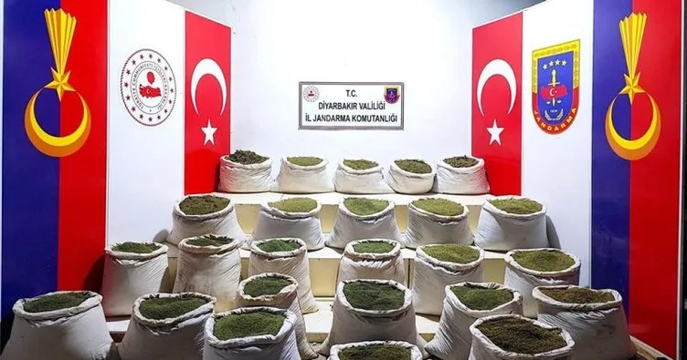 Diyarbakır’da terör örgütüne operasyon! 572 kilo esrar ele geçirildi