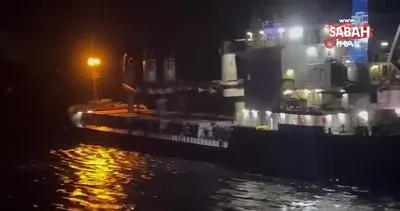 Yük gemisi karaya oturdu, Boğaz’da gemi trafiği askıya alındı | Video