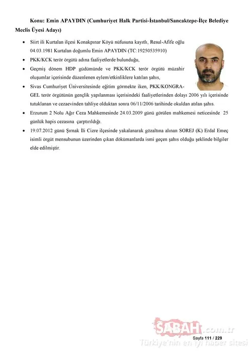İşte CHP, Saadet Partisi ve İYİ Parti'nin PKK ile bağlantılı adayları!