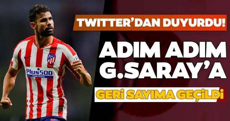 Son dakika: Diego Costa adım adım Galatasaray’a! Twitter’dan duyurdu