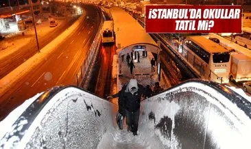 İstanbul’da 10 OcakSalı günü okullar tatil edildi mi?