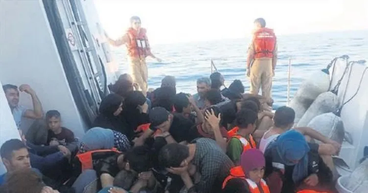 Botun içinde 152 göçmen yakalandı