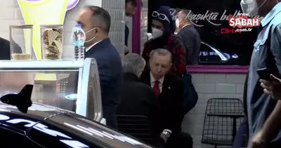 Başkan Erdoğan, Beylerbeyi’nde dondurmacıya uğradı | Video