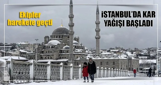 İstanbul için kar alarmı: Ekipler harekete geçti!