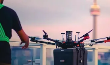 Nakledilecek akciğer, drone’la taşındı