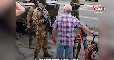 Rus vatandaş Wagner askerlerine tepki gösterdi! Neden ortalığı karıştırıyorsunuz? | Video